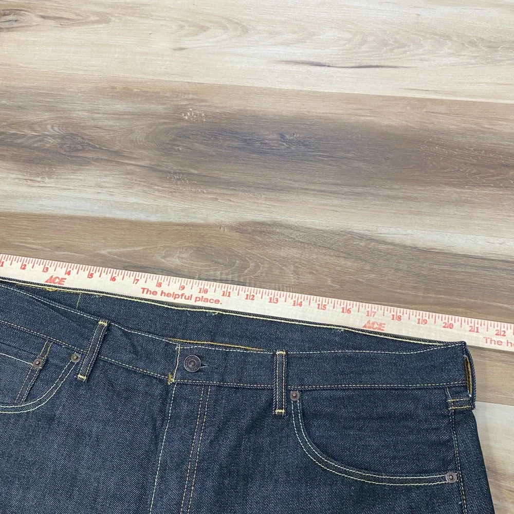 Levi's 501 Jeans 40x32 Dark Wash Rigid Denim Straight Leg 00501-0226